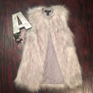 Faux fur vest